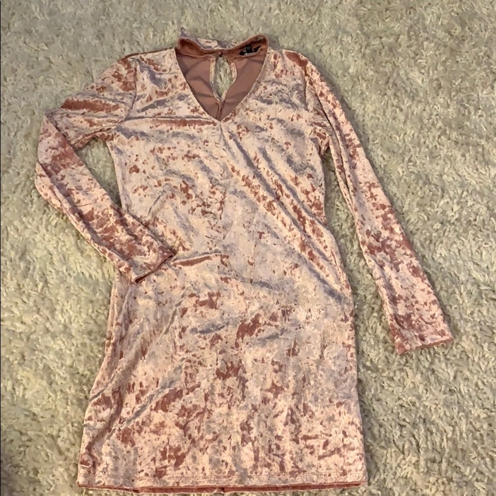 Velvet mini party dress